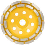 Strend Pro Disc de șlefuire diamantat, Strend Pro CGW11, galben, 115 x 22, 23 mm, maximum 11 200 rotații/min, cu două rânduri, pentru beton și piatră, pentru șlefuire umedă și uscată