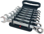 Honiton Set chei combinate cu clichet, Honiton 1507HGCWH2E, argintiu, 7 piese, 10, 11, 12, 13, 14, 17, 19 mm, Cr-V
