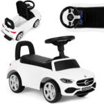 MULTISTORE Mașinuță fără pedale, Multistore 667, Mercedes Clasa C, alb, 64 x 28 x 37 cm, cu volan cu claxon și sunet de pornire, cu spațiu de depozitare sub scaun, cu protecție anti-răsturnare, de la 12 luni, ca