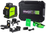 Strend Pro Nivelă laser, Strend Pro Industrial GF360G 3D, negru/verde, rază verde, 3 x 360°, autonivelant, rază de acțiune 30-50 m, cu acumulator, 5200 mAh Li-Ion (cu acumulator și încărcător)