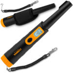 Cobra Tector Detector de metale, Cobra Tector CT-1070, 24, 2 × 3, 7 cm, rezistent la apă IPX8, 3 moduri de alertă, lampă LED integrată, detecție 360°, calibrare automată, cu baterie (1 x 9 V)