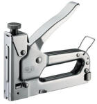 Strend Pro Premium Capsator manual, pistol de cuie, Strend Pro Premium SG610, argintiu, lungime capse 6-14 mm / 10-12 mm, pentru capse C / B, lungime cuie 10-14 mm, carcasă din oțel, mecanism din oțel, pentru tapițerie