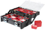 Keter Ladă organizatoare, Keter Cantilever Organizer 22, 57 x 30 x 16 cm, negru, 14 l, capac din policarbonat transparent, 27 compartimente detașabile, mâner cu prindere moale