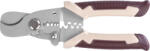 Strend Pro Clește de sertizat, Strend Pro EA353, crem/maro, 180 mm, pentru cabluri, cu funcție de tăiere și dezizolare, potrivit și pentru cabluri din oțel și sârme, oțel, mâner din plastic Cleste