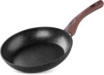 Magic home Tigaie, MagicHome, Black Marble Line, 24 cm, neagră, antiaderentă, 3 straturi tip marmură, bază pentru inducție, lavabilă la mașina de spălat vase, fără PFOA