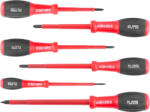 Strend Pro Set șurubelnițe, Strend Pro SD0104, roșu/negru, 6 buc, electrician, izolat: 1000 V, plat: 4 buc, PH: 2 buc Surubelnita