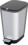 KIS Coș de gunoi, KIS Chic Bin M Steel, 35 l, gri, 40, 5 x 26, 5 x 45 cm, cu pedală Cos de gunoi