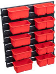 Qbrick System Cutie organizatoare, Qbrick Patrol One Organizer M/L, roșu, 11 buc