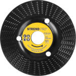 Strend Pro Disc tip rașp, Strend Pro, negru, 125 mm, pentru lemn, fin, pentru îndepărtare rapidă a materialului, maxim 15 000 rpm