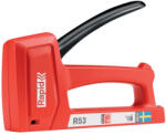 Rapid Capsator manual, Rapid R53, roșu, lungime capse 4-10 mm, pentru capse tip 53, carcasă din plastic, mecanism din oțel, pentru tapițerie
