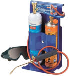 Kemper Set de sudură autogenă, Kemper 555D, 600 ml, portabil, duză de 0, 5 mm + duză de rezervă de 0, 65 mm, furtun de 2 m, cartuș de oxigen și cartuș SUPERGAS
