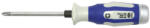 NAREX Șurubelniță, Narex 8057 13, albastru/gri, lungime totală: 265 mm, lungime tijă: 150 mm, PH3 tip cruce (Phillips), tijă din oțel călit, cromat, mâner din plastic, cap de lovire Surubelnita