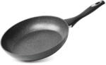 Magic home Tigaie, MagicHome, Black Line 28 cm, neagră, înveliș marmorat, antiaderentă, bază inducție, pentru toate plitele, mâner cu înveliș din silicon, fără PFOA