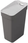 Keter Coș de gunoi, Curver Ready to Collect, 30 l, gri închis, plastic reciclat, modular, stivuibil, cu suport de perete Cos de gunoi