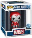 Funko Figurină din vinil Funko Pop! Deluxe Marvel Hall of Armor: Iron Man Model 8 Silver Centurion (Metallic) - PX Previews Exclusive #1038 cu cap mobil Figurina