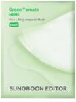 Sungboon Editor Green Tomato NMN Pore Lifting Ampoule Mask - Mască pentru Fermitatea Porilor 1buc. /23g Masca de fata