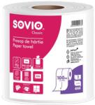 435 Törlőpapír, tekercses, 100 m, 20 cm átmérő, 2 rétegű, SOVIO, hófehér (KHH852)