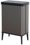 TECHNOKOL Fedeles szemetes, nyomógombos, 54 liter, CURVER "Verto High", szürke/fekete (UCVEH54F)