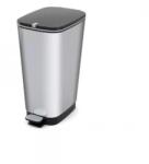 TECHNOKOL Pedálos szemetes, fémhatású, 45 l, CURVER "Chic", ezüst (UCCCHIC)