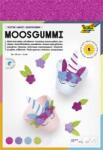 468 Moosgumi, öntapadó, csillámos, 20x29 cm, 5 lap, FOLIA "Magic", 5 különböző szín (FL231909)