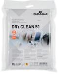 BOXER Tisztítókendő, képernyőhöz, 50 db, DURABLE "DRY CLEAN 50", fehér (DB573402)