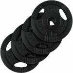 SC Sports Öntöttvas tárcsa szett 4x1, 25 kg 31 mm fogantyú fekete (10003170-1057) - gorillasports Súlytárcsa