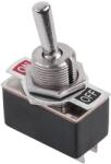  PRK0041 Billenőkapcsoló kétállású ON-OFF, Fekete 250v 2A KN3-1 (PRK0041)