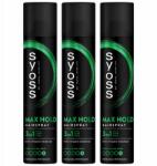 Syoss Max Hold Erősen fixáló lakk 300ml 3db (3838824430416)
