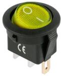 PRK0018E Billenőkapcsoló Kétállású, ON-OFF Sárga, 12V 20A IRS 101-8C/D (PRK0018E)