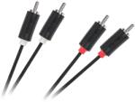 Cabletech KPO3954-5 RCA kábel, 2RCA dugó - 2RCA dugó, 5m (KPO3954-5)