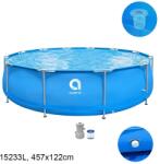 avenli Fémvázas medence vízforgatóval és létrával 457x122cm Avenli Premium