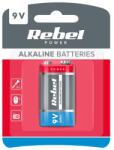 Rebel BAT0062B Alkáli elem REBEL 6LR6 9V 1db/bliszter (BAT0062B)