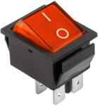  PRK0006B Billenőkapcsoló, kétállású ON-OFF, piros, 250V 16A, IRS-201-1A (PRK0006B)