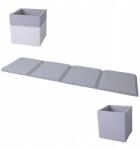 Małpiszon Gimnasztikai matrac 2in1 játéktároló 240x60x4 cm fehér-szürke (01.045.01.005)