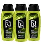 Fa Men Tusfürdő Sport Energy Boost Formula 3az1ben férfiaknak 3x400ml