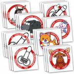 Sticky Büntető matricák vízálló büntető címkék 50 db