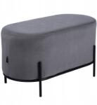 exito design Puff, kárpitozott pad szürke , ülőfelület előszobába, hálószobába Sena (EX-P2002L/M14)