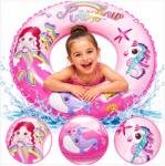 Toys Felfújható Úszógumi Kislánynak Színes Sellő Karika 70CM (5907419715196)