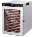 Tinzida Élelmiszer aszaló, rozsdamentes acél, 1000 W Tinzida TZD-14C aszalógép, 14 tálcás (TZD100-CP)