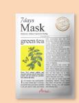 Ariul Mască de față cu extract de ceai verde 7 Days Mask Green Tea S - 23 ml / 1 buc Masca de fata