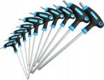 GEKO Torx csavarhúzók T9-T50 10 db-os készlet T-típusú állvánnyal (G30591)