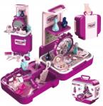 click4TOYS Fésülködőasztal És Sminktermékek Kislány Bőrönd 32DB-OS Smink Szett (5903772583373)