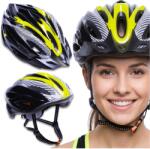 Ercole Női országúti Mtb kerékpáros bukósisak napellenzővel városi kerékpáros roller (Kask rowerowy damski lekki regulowany R15-DY)