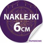 Sticky Reklám Matrica Logóval Tetszőleges Nyomattal 6 CM Nagy