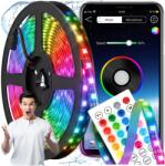 BERGE Led Szalag Rgb 10M Vízálló Bluetooth Montessa Alkalmazás Vezérlés (TUYA Taśma LED 10m RGB Zestaw)
