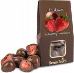 Green Touch Fagyasztva szárított eper tejcsokoládéban 100 g egész gyümölcs (SŁOD_104)