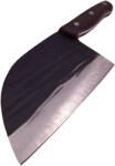 DEPOX Cutitul bucatarului DEPOX®, lucrat manual, Chef Helper, 29.5 cm, otel inoxidabil, 680 g, negru (2583)