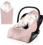 Lionelo Babakocsi üléstakaró hordozó takaró pamut lionelo travel swaddle (otwory pasy, całoroczny, naturalny materiał)