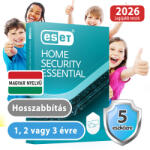 ESET HOME Security Essential hosszabbítás (5 eszköz / 1 év) (Elektronikus licenc) 30% kedvezménnyel tanárok, diákok, nyugdíjasok, EÜ dolgozók részére (eset_home_security_essential_5pc_1ev_akcio_hossz)