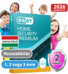 ESET home Security Premium (2 eszközre/1 évre/hosszabbítás) (Elektronikus licenc) 30% kedvezménnyel tanárok, diákok, nyugdíjasok, EÜ dolgozók részére (eset_home_security_premium_2pc_1ev_ho-akcio)